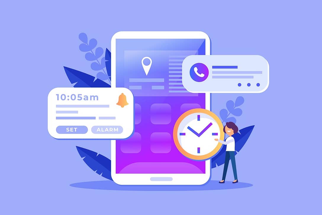 Illustration of time recording for accountants